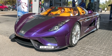 Petrol Pit Stop Becomes Playground for Ultra-Rare Supercars