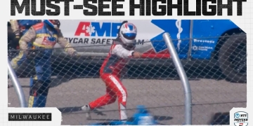 Rahal Fumes at Rasmussen Following Milwaukee Collision