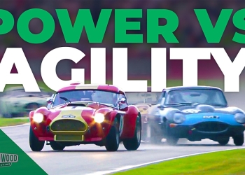 Venomous Snake Duels Jaguars in Drenched Vintage Race