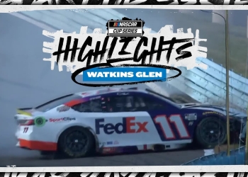 Hamlin’s Race Ends as Keselowski Collision Sends Him Into Wall