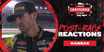 Enfinger survives chaotic race, scrapes into NASCAR’s Round of 8