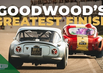 Fierce V8 Duel: 10-Minute Fight for RAC TT Victory at Revival