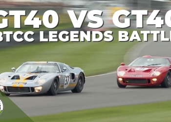 Vintage BTCC Stars Duel in Classic Ford GT40s