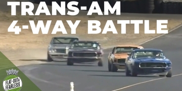 Epic 4-Car Duel Thrills in Vintage Trans-Am Nail-Biter