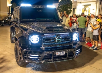Modified G63 AMG Roars Through Monaco Streets