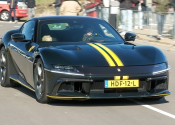 Ferrari V12 Supercar Roars to Life